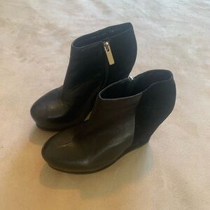 Dolce Vita Black Platform Ankle Booties